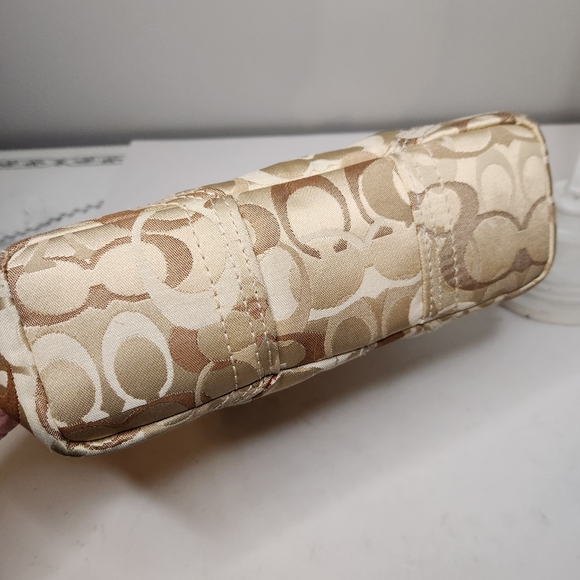 coach chelsea tan signature c braided shoulder bag c0771- 10990 - Picture 10 of 12